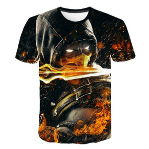 New Style Mortal Kombat 3D Men T Shirt New Fashion Casual Women Short Sleeve T Shirt Streetwear Cool Boy Girl Game Clothes