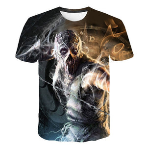 New Style Mortal Kombat 3D Men T Shirt New Fashion Casual Women Short Sleeve T Shirt Streetwear Cool Boy Girl Game Clothes