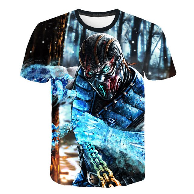 New Style Mortal Kombat 3D Men T Shirt New Fashion Casual Women Short Sleeve T Shirt Streetwear Cool Boy Girl Game Clothes