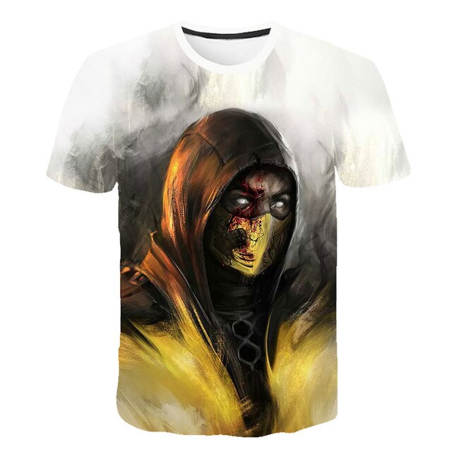 New Style Mortal Kombat 3D Men T Shirt New Fashion Casual Women Short Sleeve T Shirt Streetwear Cool Boy Girl Game Clothes