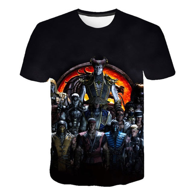 New Style Mortal Kombat 3D Men T Shirt New Fashion Casual Women Short Sleeve T Shirt Streetwear Cool Boy Girl Game Clothes