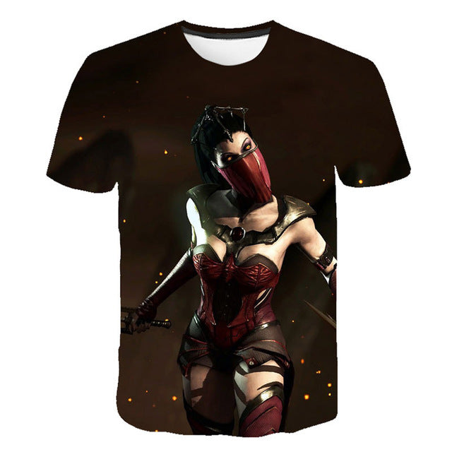 New Style Mortal Kombat 3D Men T Shirt New Fashion Casual Women Short Sleeve T Shirt Streetwear Cool Boy Girl Game Clothes