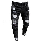 Men Clothes 2020 Hip Hop Sweatpants Skinny Motorcycle Denim Pants Zipper Designer Black Jeans Mens Casual Men Jeans Trousers