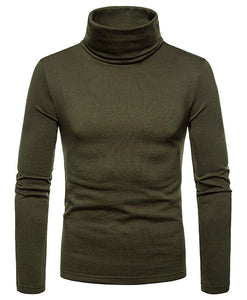 Korea Mens Cotton Turtle Neck Turtleneck Sweater Stretch jumper M L XL 2XL