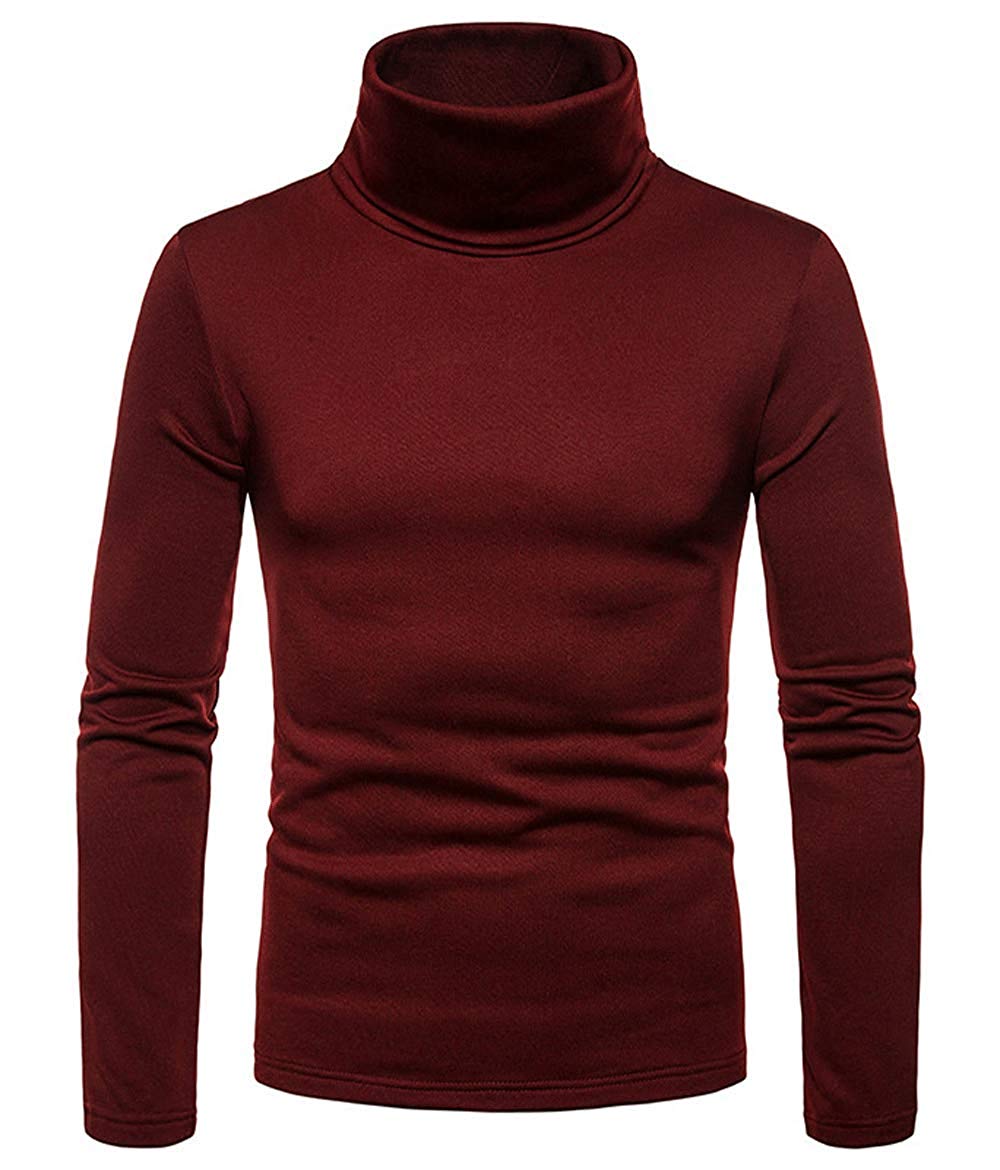 Korea Mens Cotton Turtle Neck Turtleneck Sweater Stretch jumper M L XL 2XL