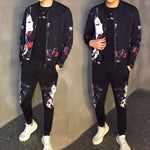 Tracksuit Male Tracksuit Asian Size Moda Hombre 2020 New Men's Set Autumn Man Sport 2 Piece Sets Sport Suit Jacket + Pants 5xl