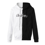 Happy Smiling Face Mens Hoodies Sweatshirt Print Mens Patchwork Hoodies Long Sleeve Hooded Pullover Jumper Sweatshirts Men