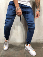 Men Clothes Hip Hop Sweatpants Skinny Motorcycle Denim Pants Zipper Designer Black Jeans Mens Casual Men Jeans Trousers