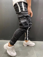 Men Clothes Hip Hop Sweatpants Skinny Motorcycle Denim Pants Zipper Designer Black Jeans Mens Casual Men Jeans Trousers