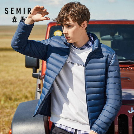 SEMIR 2019 doudoune hommes hiver portabilité chaud 90% duvet de canard blanc à capuche homme manteau jaqueta masculino chaqueta hombre