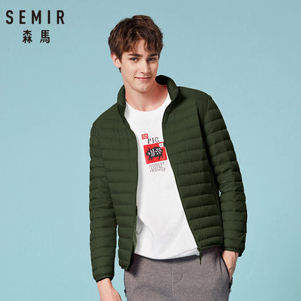 SEMIR 2019 doudoune hommes hiver portabilité chaud 90% duvet de canard blanc à capuche homme manteau jaqueta masculino chaqueta hombre