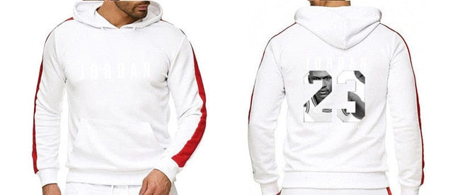 Ropa de marca, chándal de moda para hombres, traje deportivo Casual para hombres, sudaderas con capucha, ropa deportiva JORDAN 23, abrigo + pantalón conjunto para hombre